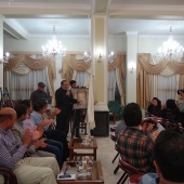 گزارش کامل تصویری از مراسم رونمایی از تمبر یادبود محمود دولت آبادی در سبزوار