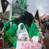 مراسم عزاداری روز عاشورا در روستای باغجر شهرستان سبزوار