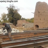 سخت کوشان کیذقان در حال ساخت حسینیه روستا در 20 روز