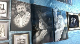 نمایشگاهی از آثار علیرضا بازقندی هنرمند نقاش سبزواری در خیابان کاشفی گشایش یافت.  عکس از سید مهدی محسنیان فر