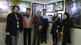 حضور گروه انمیشن بخش تولید موسسه فرهنگی هنری کیاسبز در افتتاحیه نگارخانه سپنج