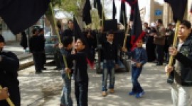 عزاداری فاطمیه در مزینان زادگاه دکتر علی شریعتی